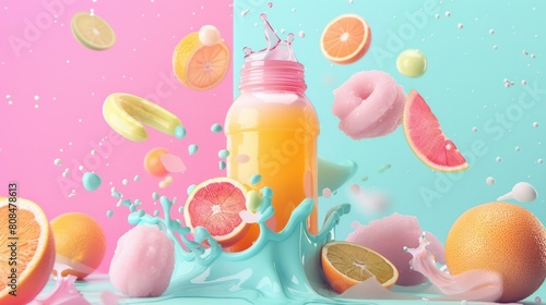  captivating social media ad featuring a vibrant product image and enticing promotional text.