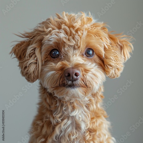 Curious and Playful Bichon Frise Dog Peeking with Big Ears - 4K HD Wallpaper
