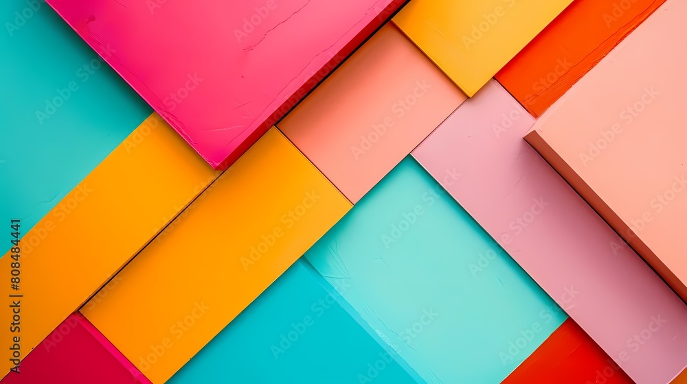 bright color abstract composition of squares and rectangles on a multicolored background bright color abstract composition of squares and rectangles on a multicolored background