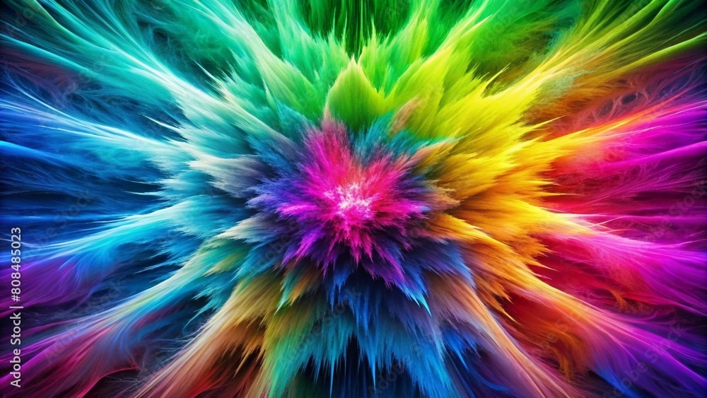Obraz premium Electric Neon Gradient: Intense and vivid gradient featuring electrifying neon colors, such as hot pink, electric blue, and vibrant green.