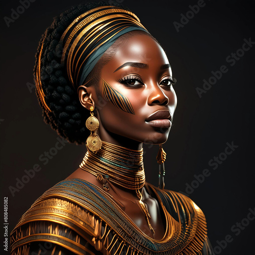 portrait d'une femme africaine 