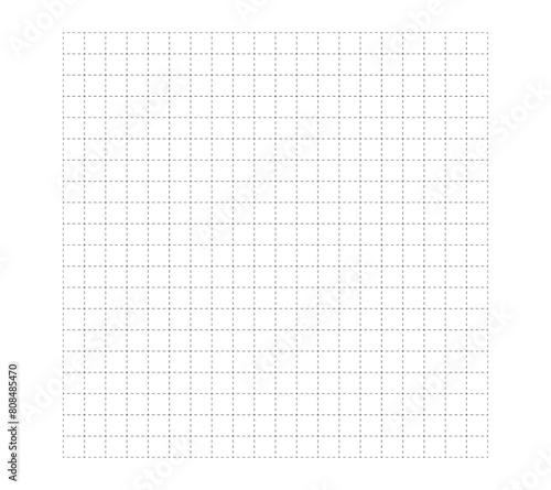 グリッド入りのシンプルな背景イラスト　破線 Simple background illustration with grid, dashed lines