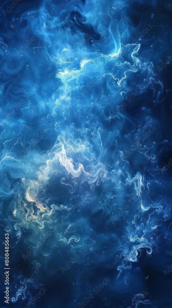 Vivid Cosmic Scene with Stellar Nebula