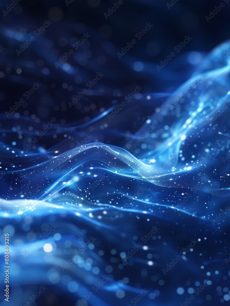 A blue sky with stars and a blue line A blue sky with stars and a blue line