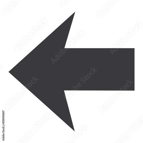 Arrow left icon design illustration