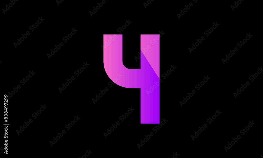 Purple Number Modern Fresh Logo Purple Number Modern Fresh Logo
