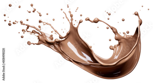 PNG Chocolate Milk Splash milk refreshment splattered.