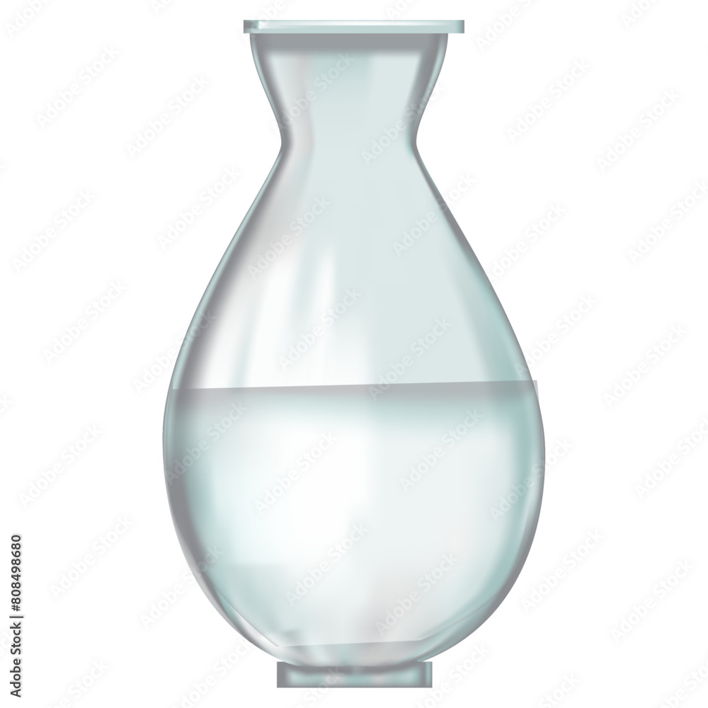 3D Isolated Glass Vase Illustration 3D Isolated Glass Vase Illustration