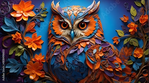 colorful  owl  bird  animal  colourful  nature  art  portrait  wildlife  head  feather  graphic  background  cute  abstract  illustration  wild  design  eye  isolated  beak  black  artistic  colours  