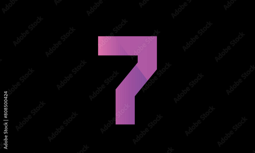 Purple Number Modern Fresh Logo Purple Number Modern Fresh Logo
