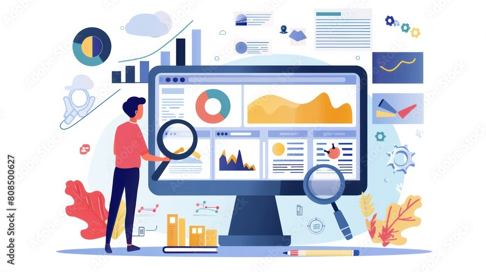 search engine marketing specialist optimizing a website for better visibility and organic traffic. search engine marketing specialist optimizing a website for better visibility and organic traffic.