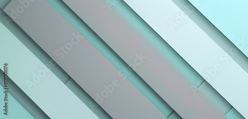 Aquamarine and gray striped brochure for a sleek, modern aesthetic.
