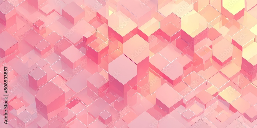 Pink Geometry Hexagon Abstract background Pink Geometry Hexagon Abstract background