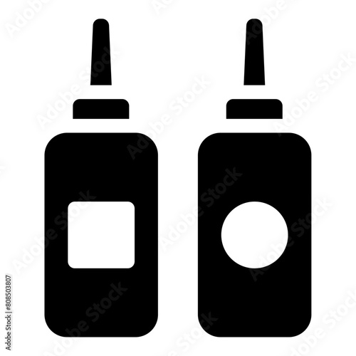 ketchup and mustard bottle icon 