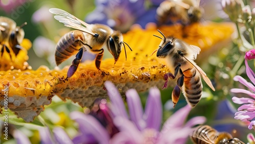 Bees building a honeycomb  © Abdul Rahim