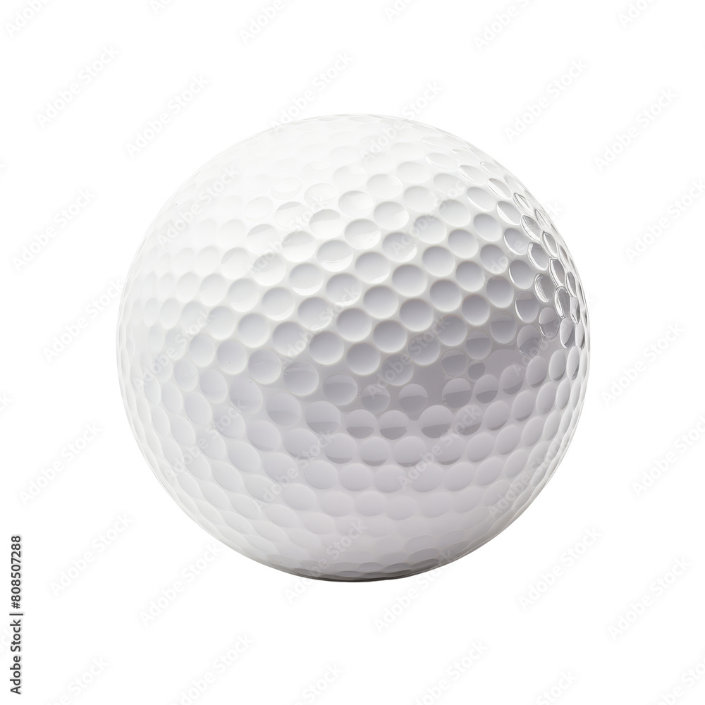 White golf ball with dimples isolated on a transparent background. White golf ball with dimples isolated on a transparent background.
