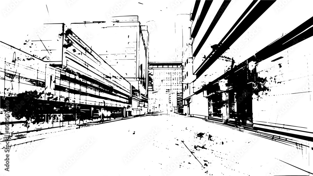 Fototapeta premium Scratches and dirt building texture on white background. dust grunge background.