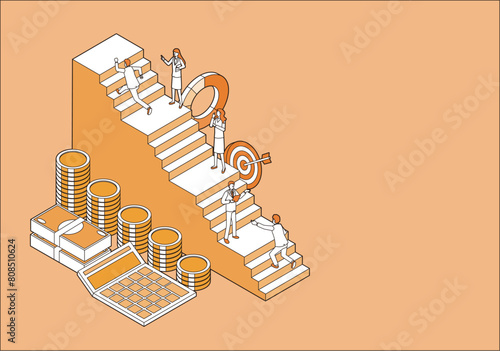 積立投資のイメージイラスト