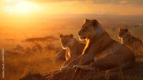 Morning Glory with Savannah Lions