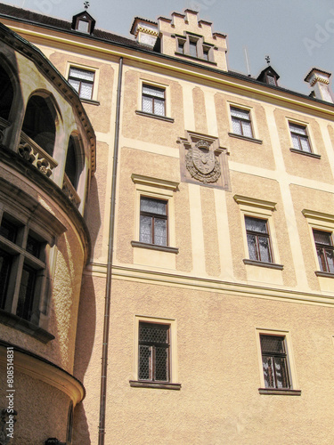 The main fasade of inner building of the Konopiste Castle in the Czech Republic