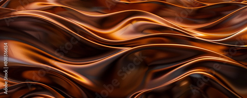 Rich espresso brown waves styled as abstract flames ideal for a cozy inviting background