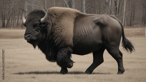 Bison in Grassland