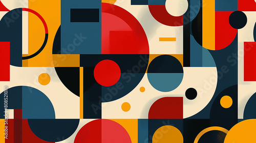 Download a colorful retro circle pattern vector illustration for business cards, web banners, and more