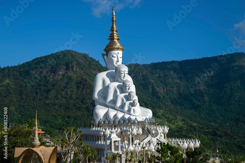 Five Buddhas at Wat Phra Thad Pha Son Kaew Temple, Phetchabun, Thailand