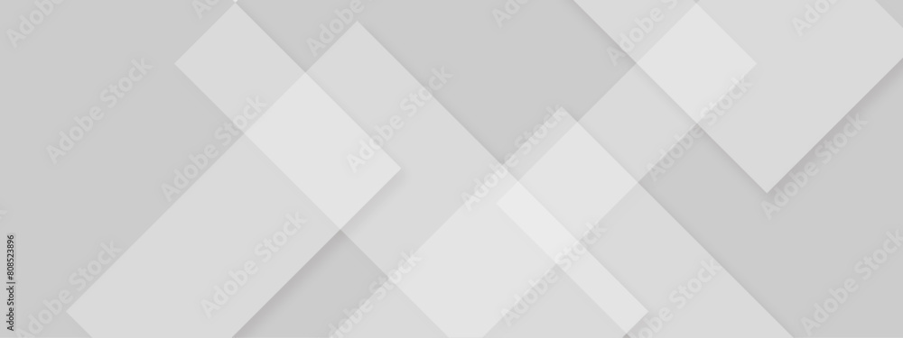 Abstract white and grey geometric square background. Abstract white pattern, squares texture banner design. Abstract white and grey geometric square background. Abstract white pattern, squares texture banner design.