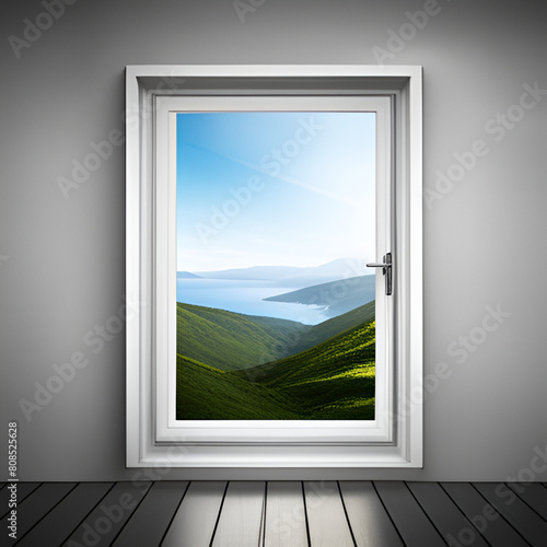 window  sky  frame  open  home  view  door  landscape  