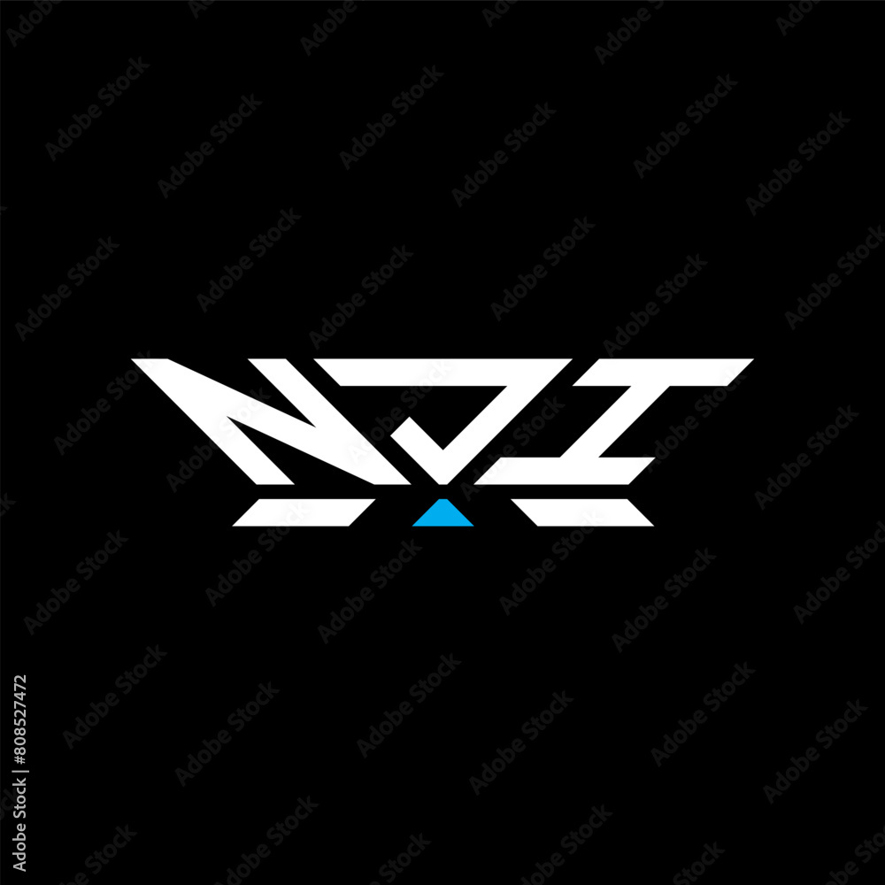 NJI letter logo vector design, NJI simple and modern logo. NJI luxurious alphabet design NJI letter logo vector design, NJI simple and modern logo. NJI luxurious alphabet design