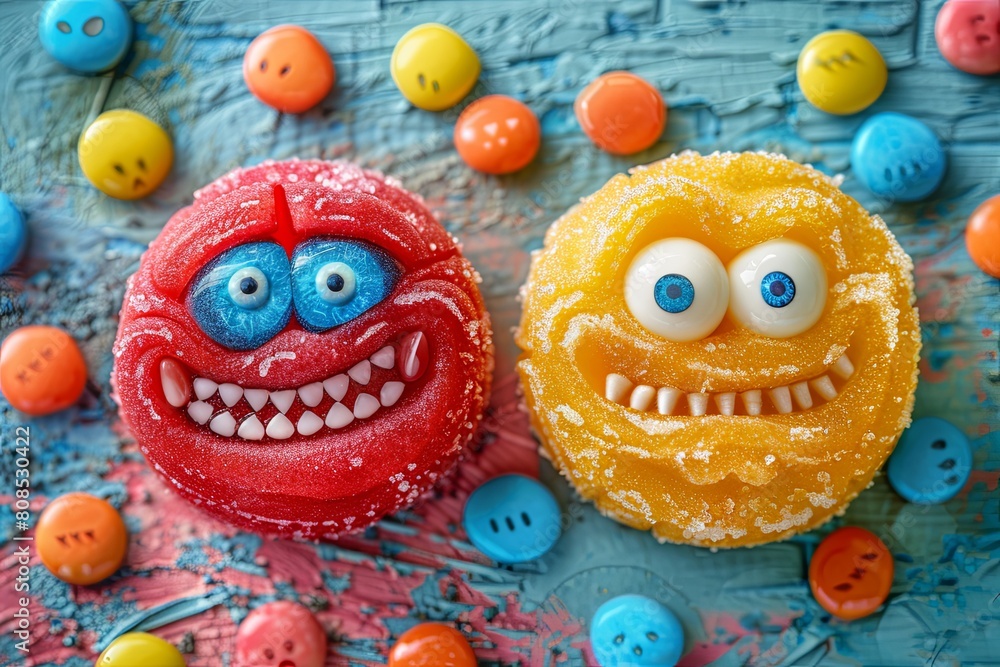 Emotion Icons Unleashed: A Surreal Depiction of Various Feelings Emotion Icons Unleashed: A Surreal Depiction of Various Feelings