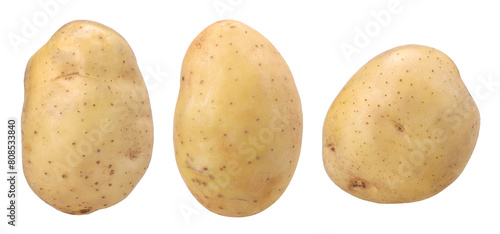 Foto young potatoes isolated, transparent PNG, PNG format, collection, set