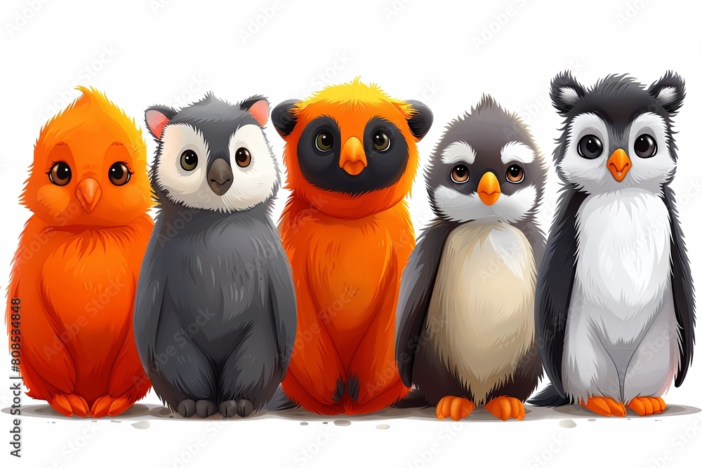 Adorable Animal Art: Cute & Cuddly Clipart Collection for Child-Friendly Projects