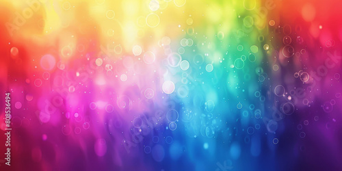 blurred rainbow bokeh background, Abstract blurred gradient background in bright colors