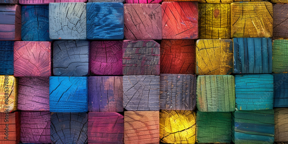 colorful wooden blocks background, natural wood tiles texture background colorful wooden blocks background, natural wood tiles texture background