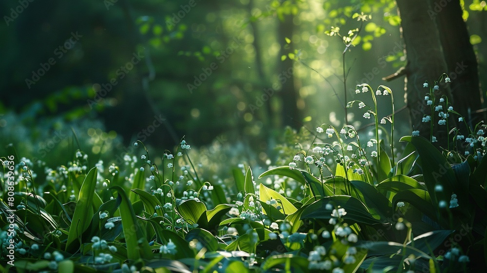 Woodland Charm: Lily of the Valley's Springtime Spectacle