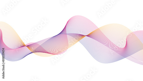 Abstract Wavy background with business lines, business curve lines, graphic element vector illustration background 