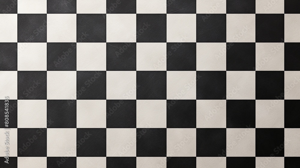 Fototapeta premium 四角のチェック柄テクスチャー、黒10