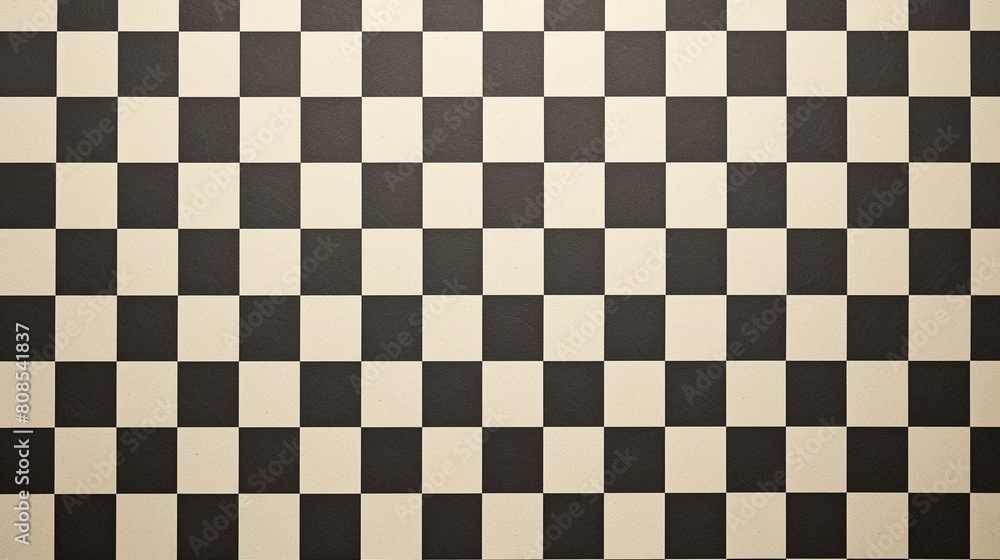 Fototapeta premium 四角のチェック柄テクスチャー、黒9