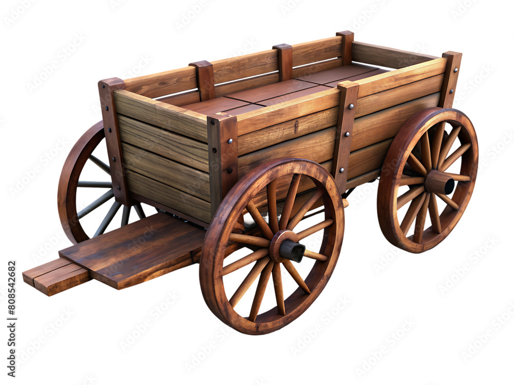 Fototapeta premium Old wooden cart