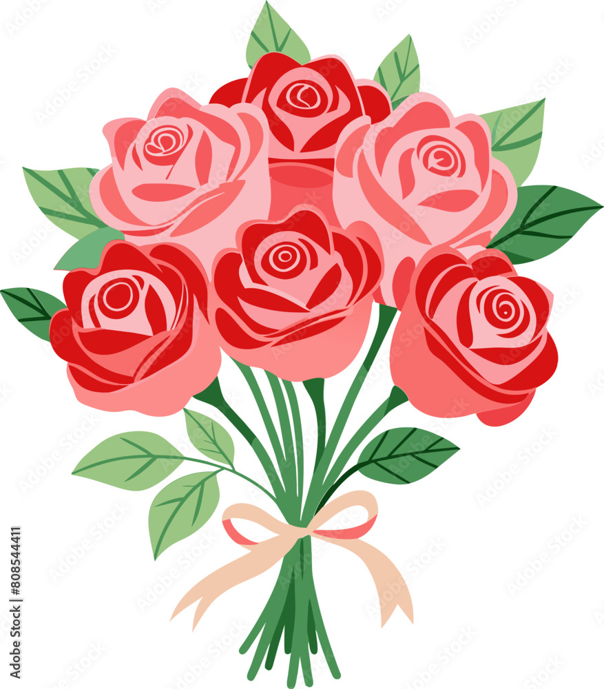 rose bouquet flower vector illustration rose bouquet flower vector illustration