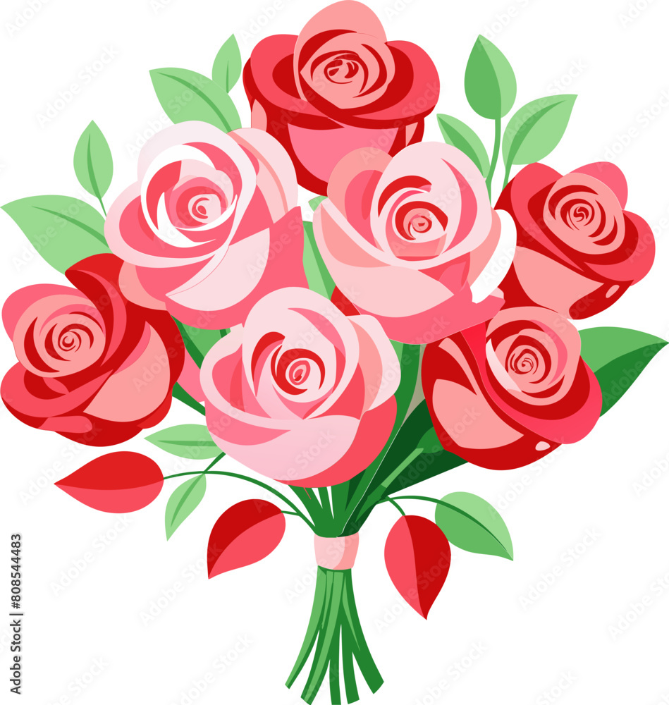 rose bouquet flower vector illustration rose bouquet flower vector illustration