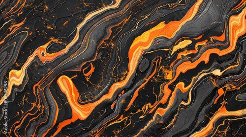 fiery volcanic lava flow texture photo