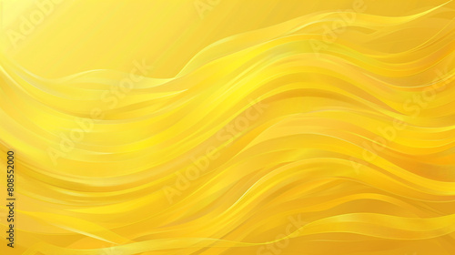 Luxurious lemon yellow minimal wave vector background, sleek design.