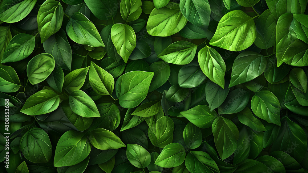 An exquisite green background captures the intricate details of plant leaves in a close-up view. This abstract natural texture is perfect for various design purposes, such as banners, posters, or wall An exquisite green background captures the intricate details of plant leaves in a close-up view. This abstract natural texture is perfect for various design purposes, such as banners, posters, or wall