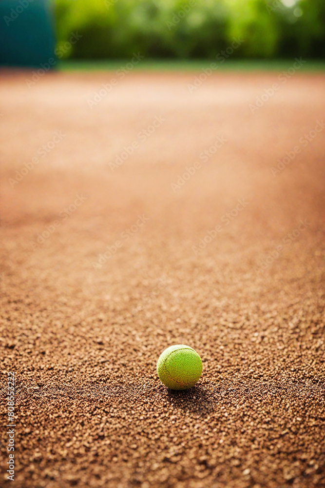 tennis ball on the court