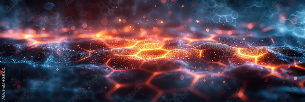 Glowing smoke energy particles background, Digital technology abstract 3d orange-yellow light particles Glowing smoke energy particles background, Digital technology abstract 3d orange-yellow light particles