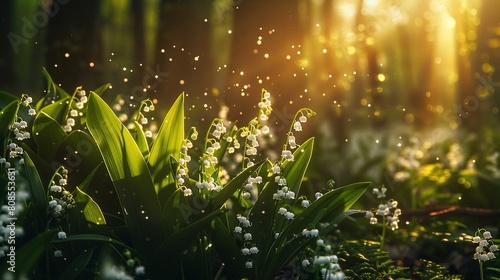 Floral Reverie  Lily of the Valley s Ethereal Spring Display