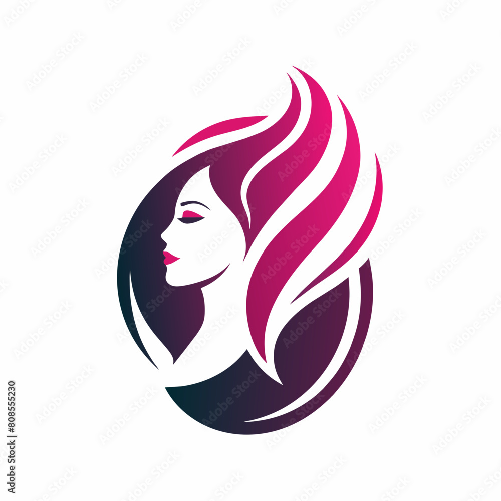 Woman with hair vector illustration on white background, beauty salon silhouette, logo, icon, svg, letter, holiday t shirt, hand drawn trendy vector illustration, hair vector Woman with hair vector illustration on white background, beauty salon silhouette, logo, icon, svg, letter, holiday t shirt, hand drawn trendy vector illustration, hair vector